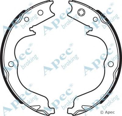 APEC BRAKING shu718 -  Комплект тормозных колодок